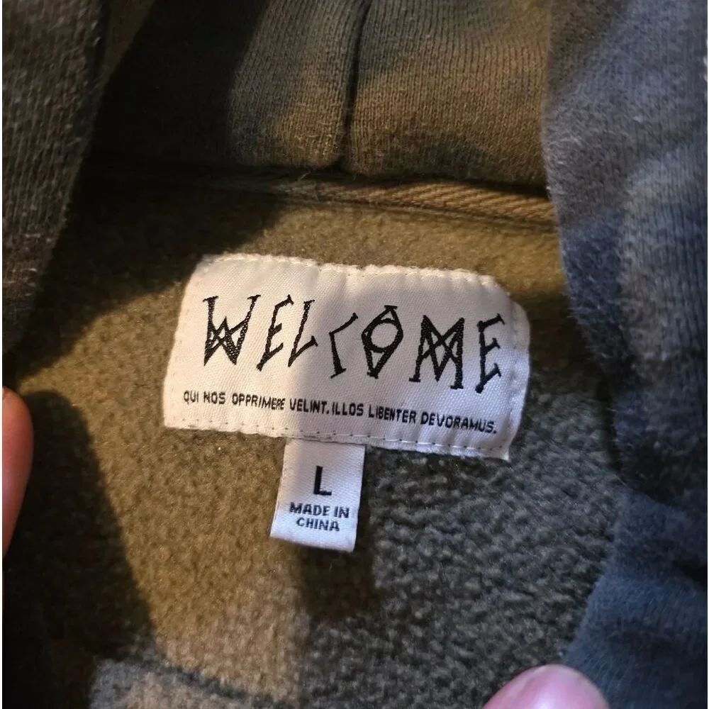 Welcome Tie-Dye Hoodie Mens Large - Picture 4 of 5